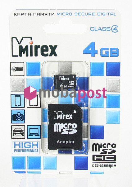 Карта памяти mirex microsdhc 8 гб